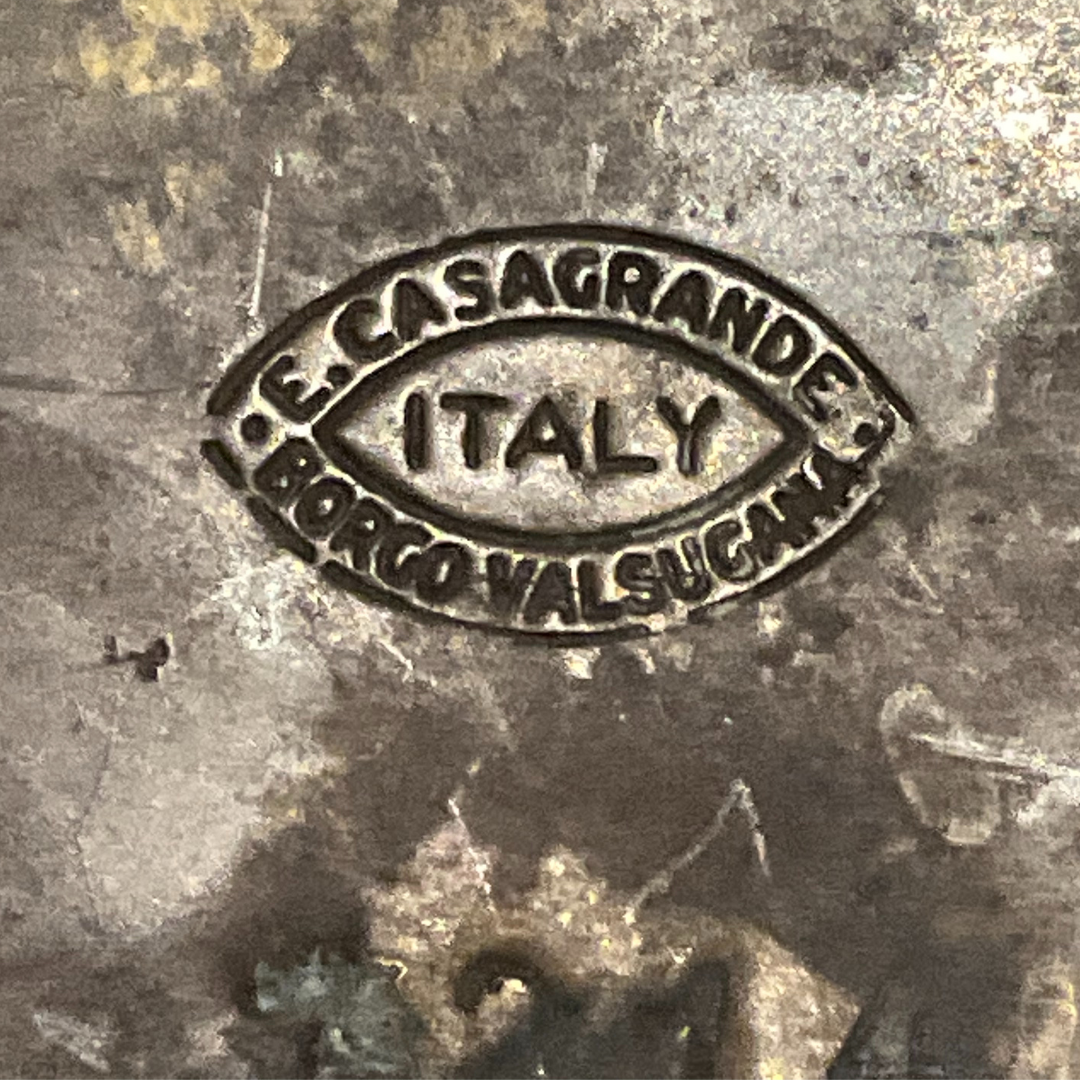 Borgo Valsugana 1950's Brass Planter Signed