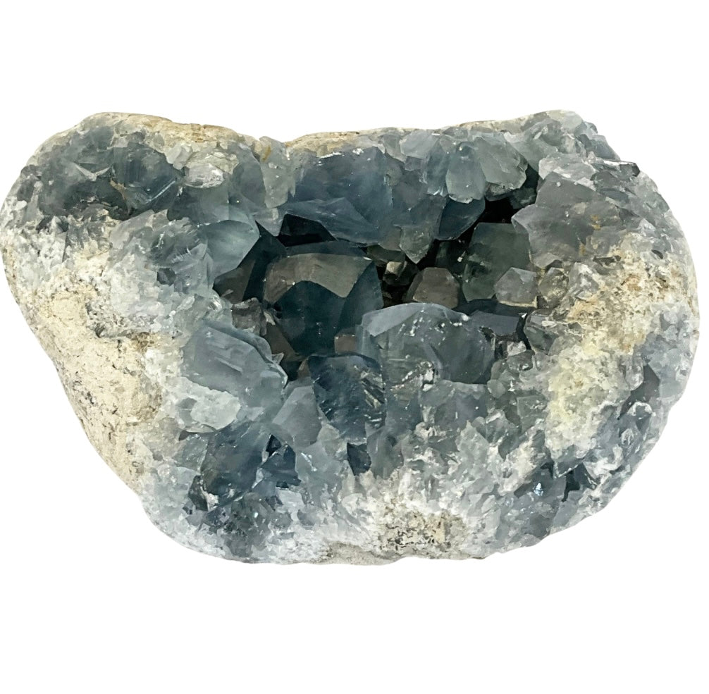 Celestite Abstract Crystal Cluster 5.23 LBS