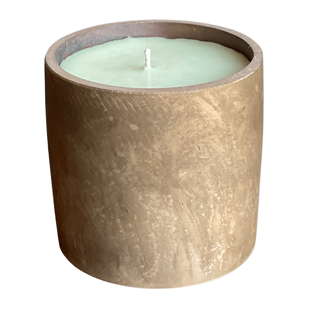 "Universe" Solid Bronze Gardenia Candle