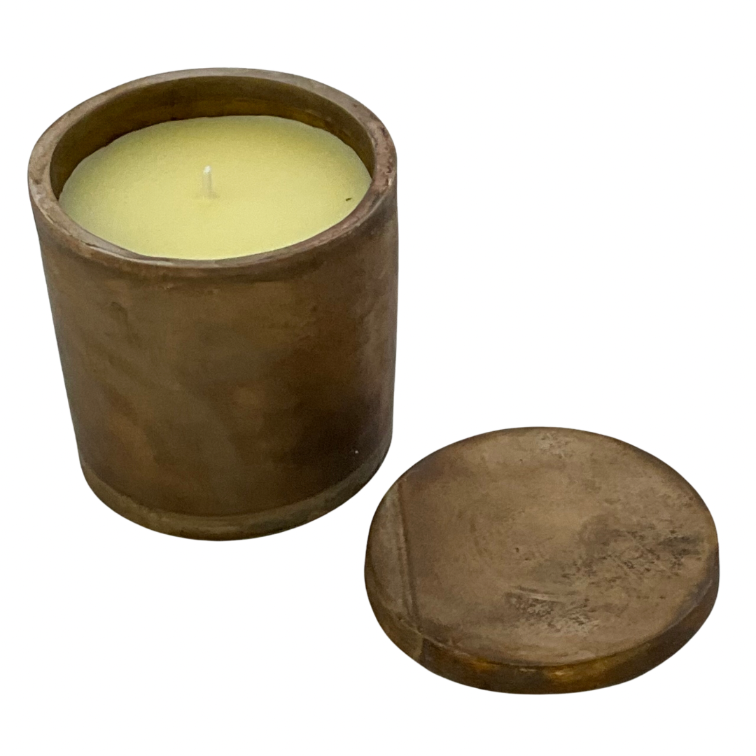 Darkened Bronze Gardenia Candle