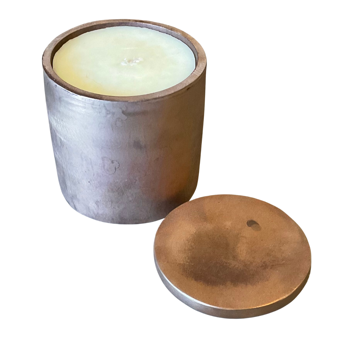 Pink-Tone Solid Bronze Candle