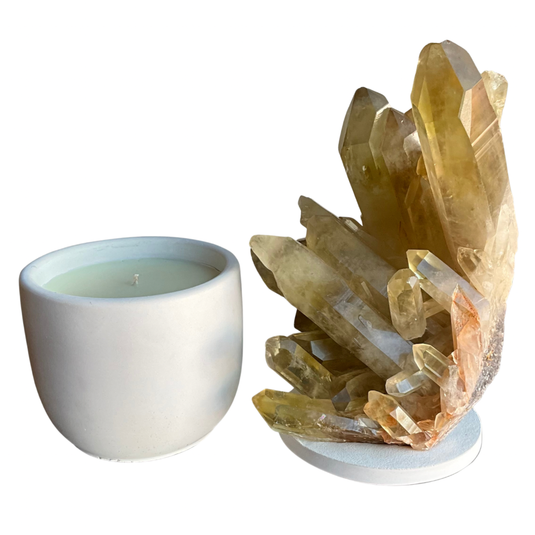 XXL Citrine Generator Cluster Lid Candle