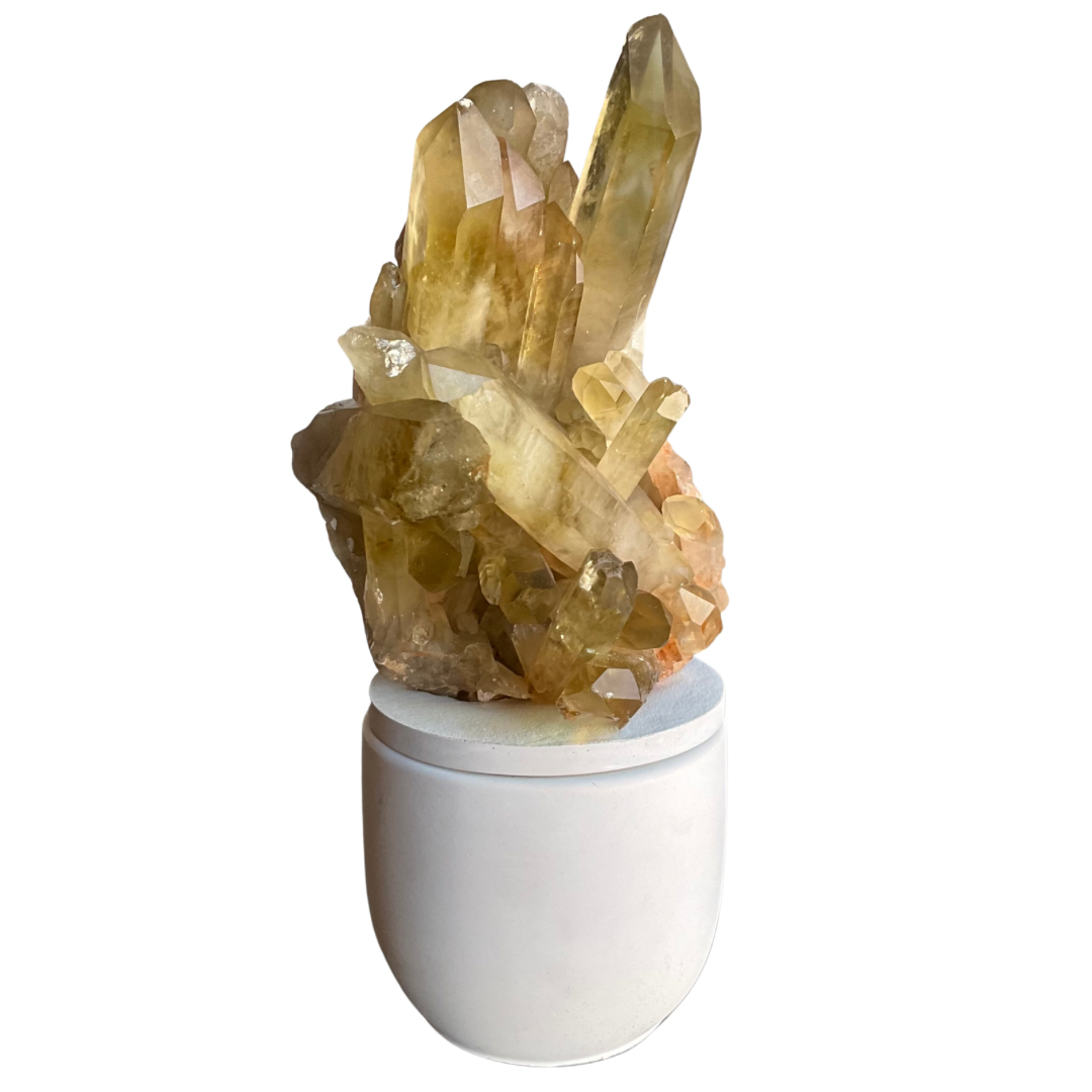 XXL Citrine Generator Cluster Lid Candle