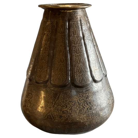 Large Bronze Moroccan Floor Vase