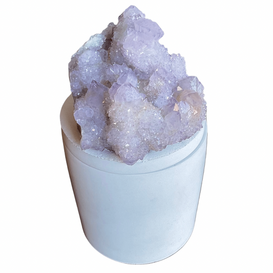 Lavender Quartz Lid Candle