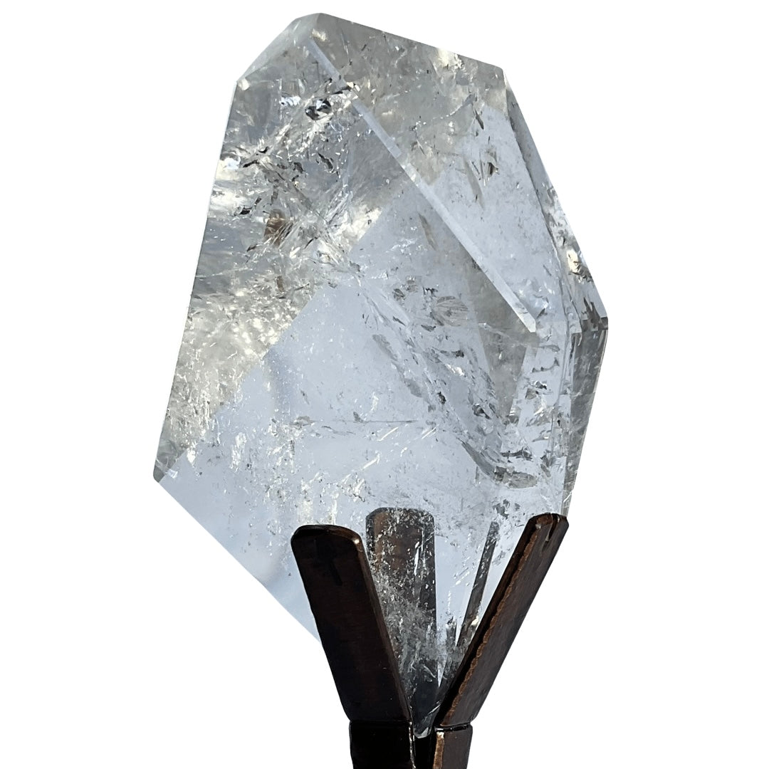 Lemurian Quartz Crystal on Stand