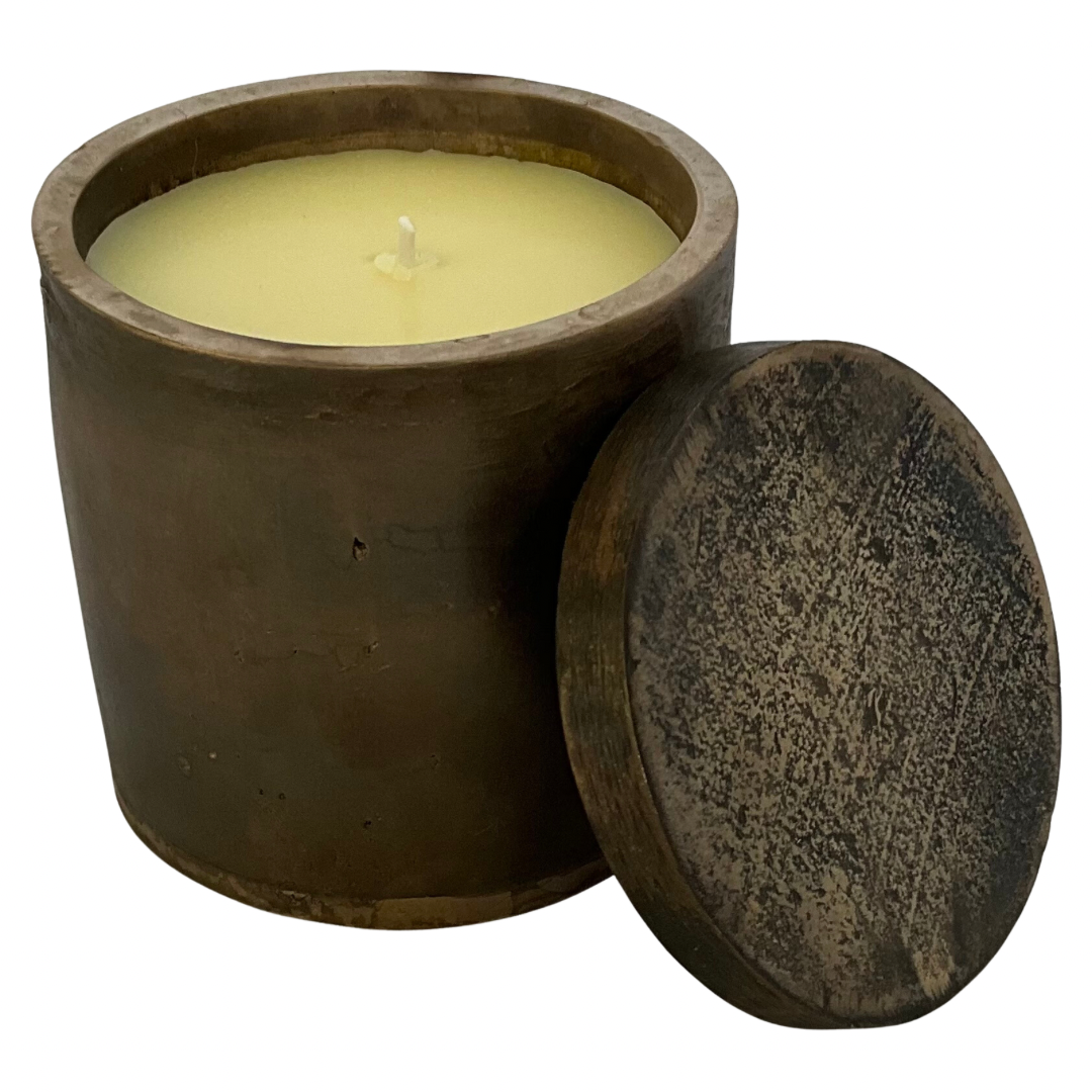 Solid Bronze Hand Made Gardenia Candle