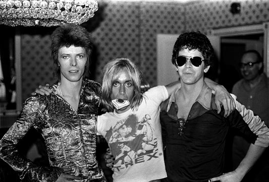 Mick Rock 'Bowie, Iggy, Reed' Photograph - Rare 1/1
